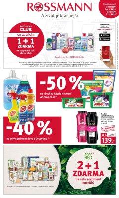 aktuální leták ROSSMANN drogerie 20.1.2021-2.2.2021