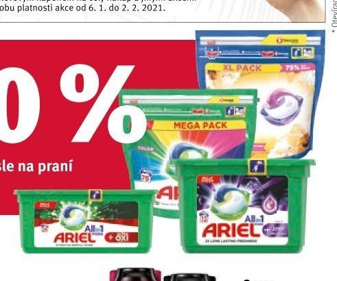 Ariel kapsle na praní