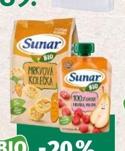 SUNAR BIO snacky a ovocné kapsičky