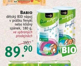 BABIO dětský BIO nápoj v prášku fenykl