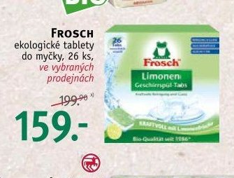 FROSCH ekologické tablety do myčky, 26 ks