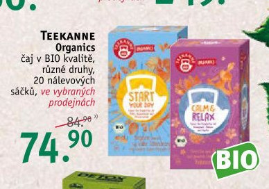 Teekanne Organics čaj