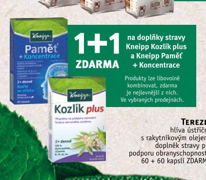 Kneipp Paměť + Koncentrace a Kozlík plus