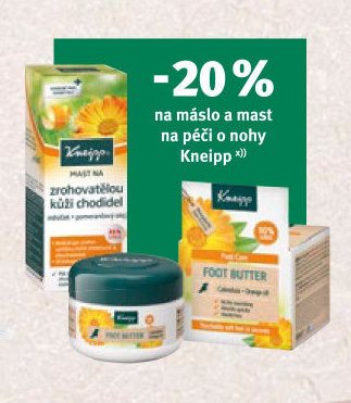 Kneipp mast na zrohovatělou kůži a Foot Butter
