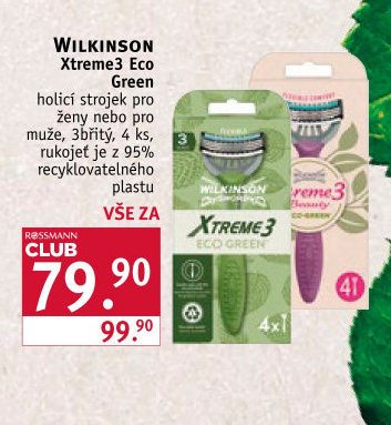 Wilkinson Xtreme3 Eco Green
