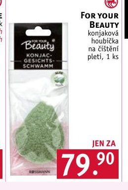 FOR YOUR BEAUTY konjaková houbička