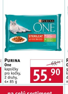 Purina One kapsičky pro kočky, 4x 85 g