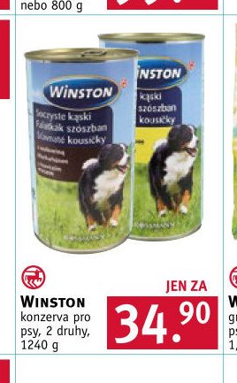 Winston konzerva pro psy, 2 druhy, 1240 g