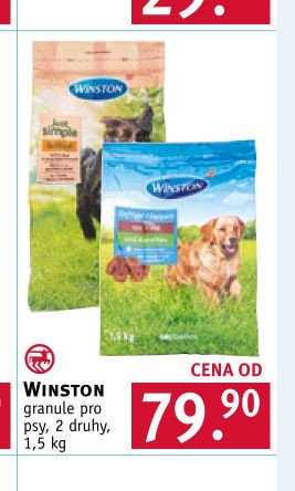 Winston granule pro psy, 2 druhy, 1,5 kg