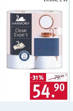 Harmony kuchyňské papírové utěrky, 2vrstvé, 2 ks