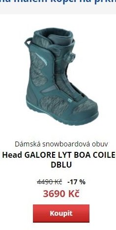 Dámská snowboardová obuv Head GALORE LYT BOA COILER DBLU