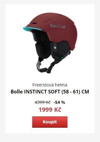 Freeridová helma Bolle INSTINCT SOFT (58 - 61) CM
