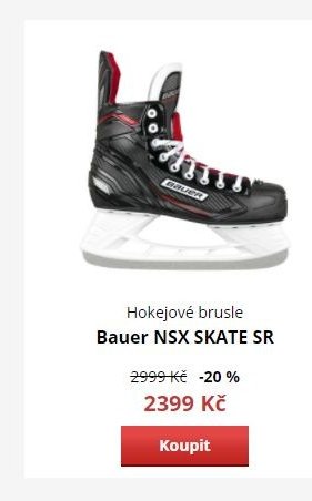 Hokejové brusle Bauer NSX SKATE SR