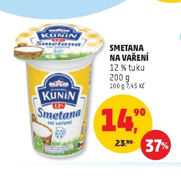 Kunín Smetana na vaření - Penny Market aktualniletaky.eu