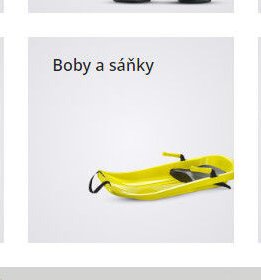 Boby a sáňky