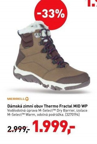 Merrell Dámská zimní obuv Thermo Fractal MID WP