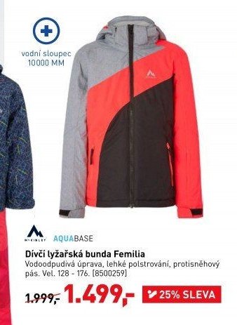 Dívčí lyžařská bunda Femilia