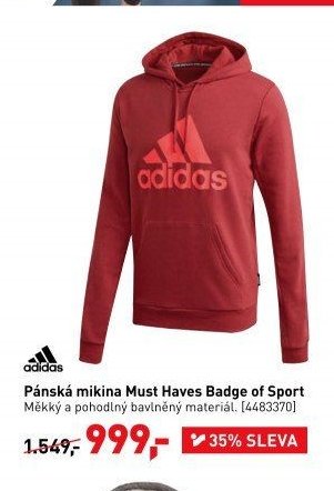 Pánská mikina Must Haves Badge of Sport