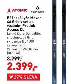 Běžecké lyže Mover 46 Grip v setu s vázáním Prolink Access CL