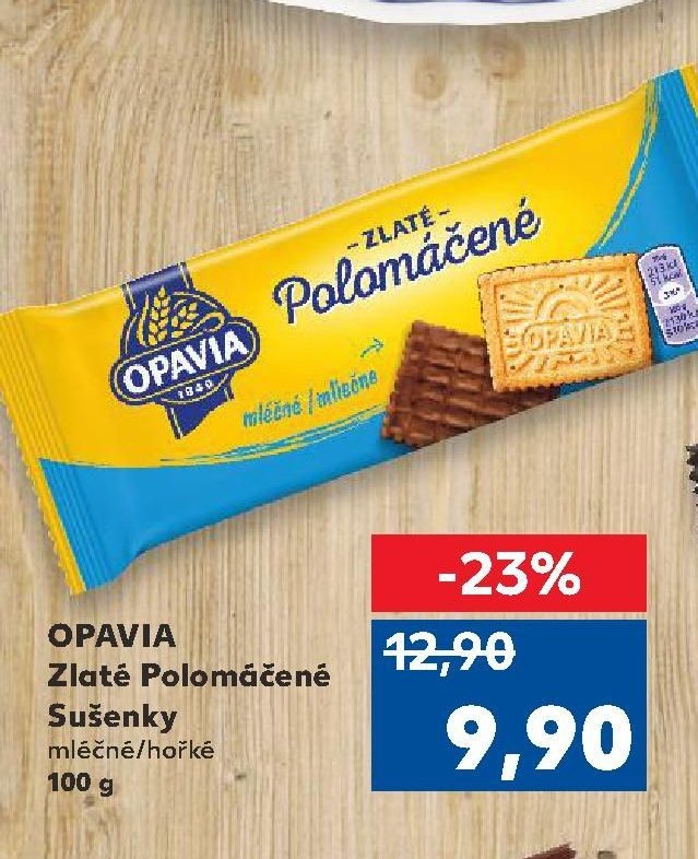 OPAVIA Zlaté Polomáčené Sušenky