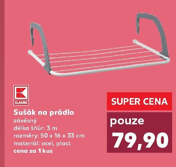 Sušák na prádlo závěsný