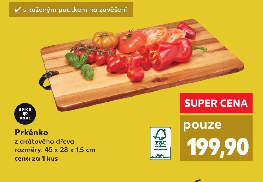 Prkénko z akátového dřeva