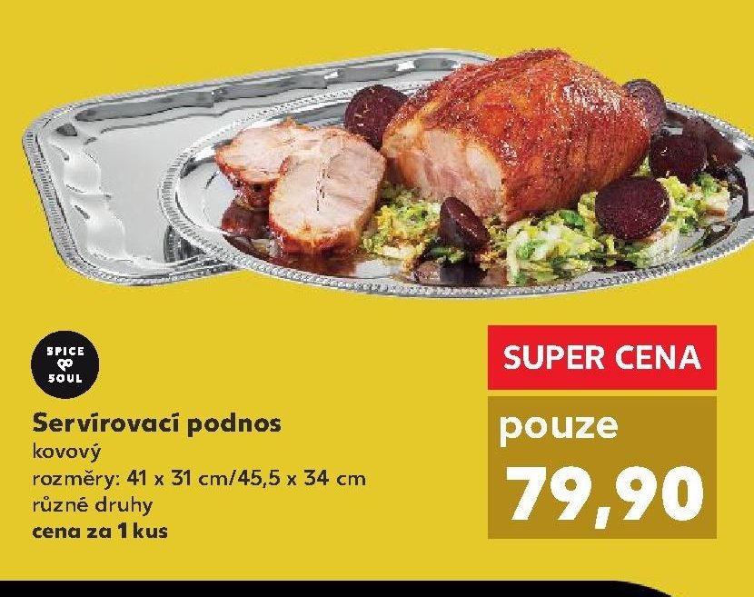 Servírovací podnos kovový