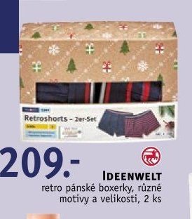 IDEENWELT retro pánské boxerky, 2 ks