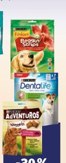 PURINA pochoutky pro psy (Friskies, Adventuros, Dentalife)
