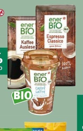 enerBIO káva (Auslese, Espresso, Caffe Latte)