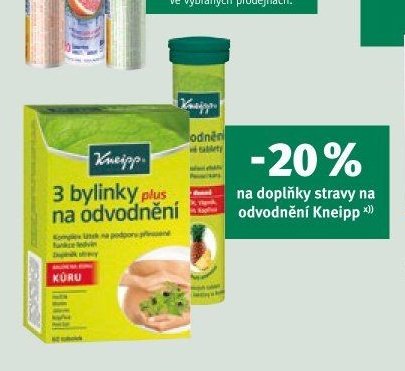 Kneipp doplňky stravy na odvodnění