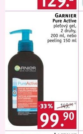 Garnier Pure Active pleťový gel nebo peeling