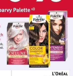 Palette barvy na vlasy