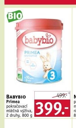 BABYBIO Primea pokračovací mléčná výživa