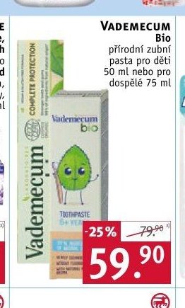 Vademecum Bio zubní pasta