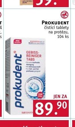 Prokudent čistící tablety na protézu