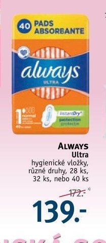 Always Ultra hygienické vložky