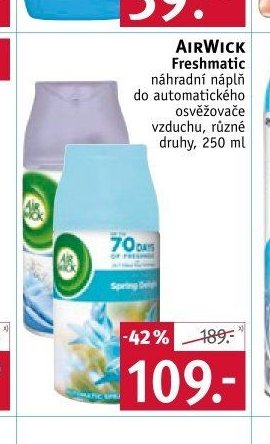 AIRWICK Freshmatic náhradní náplň