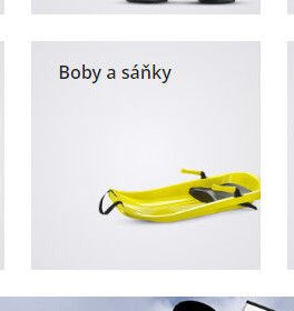 Boby a sáňky