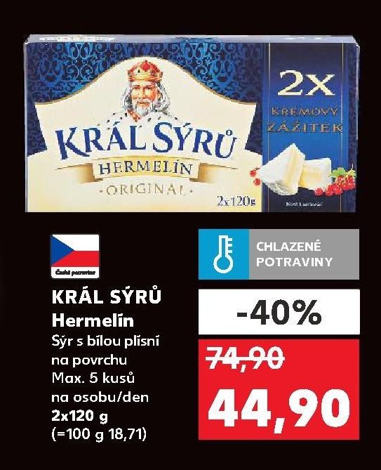 KRÁL SÝRŮ Hermelín