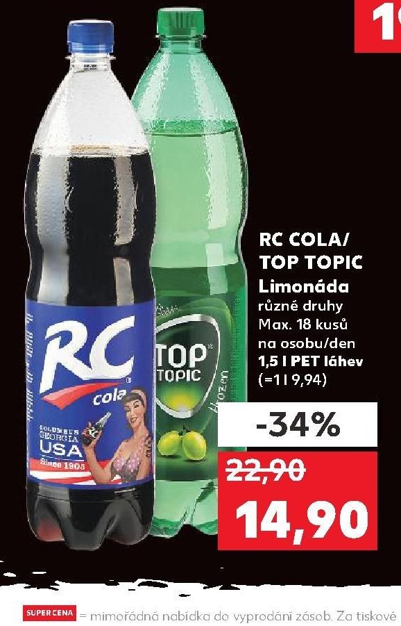 RC COLA / TOP TOPIC Limonáda