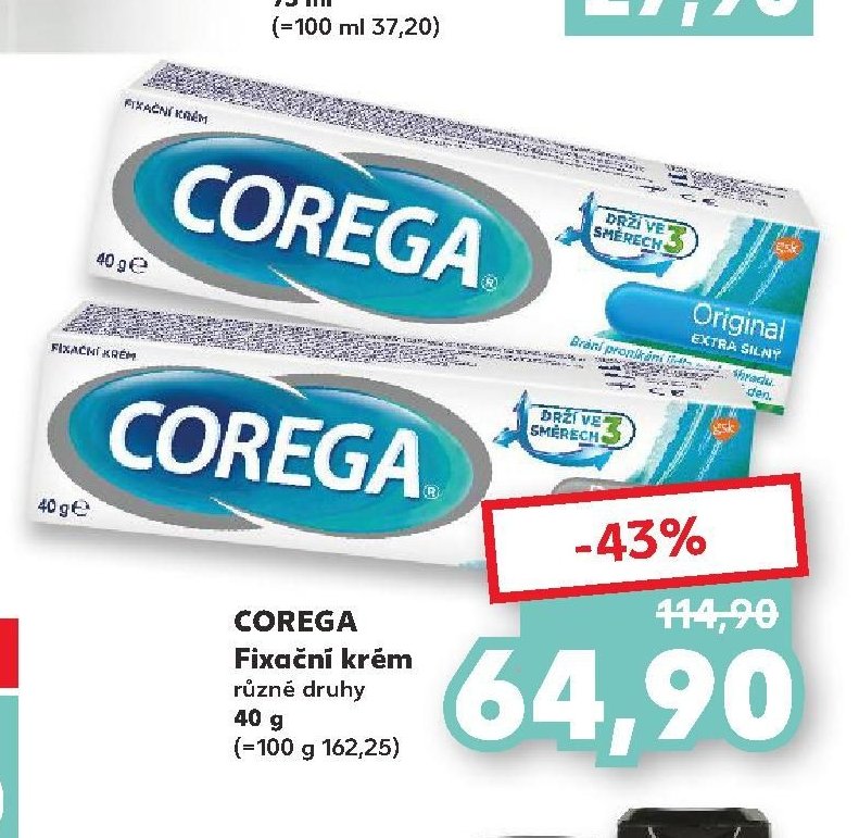 Corega Fixační krém