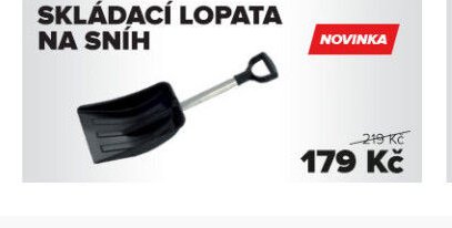 Skládací lopata na sníh