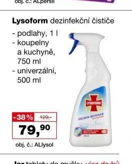 Lysoform dezinfekční čističe