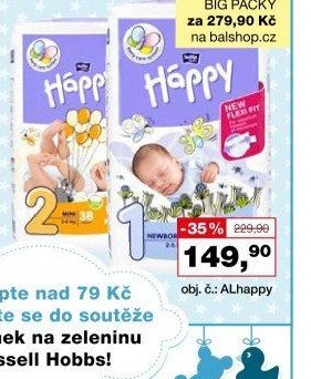 Bella Happy dětské plenky