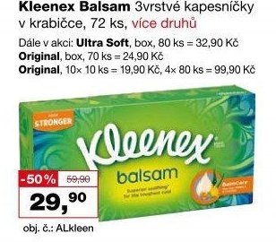 Kleenex Balsam 3vrstvé kapesníčky