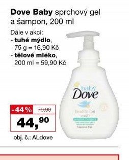 Dove Baby sprchový gel a šampon, 200 ml