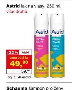 Astrid lak na vlasy, 250 ml, více druhů