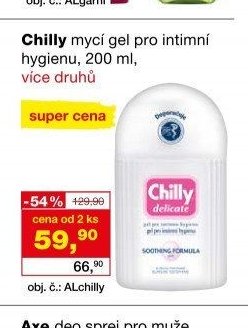 Chilly mycí gel pro intimní hygienu, 200 ml, více druhů