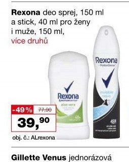 Rexona deo sprej, 150 ml a stick, 40 ml pro ženy i muže, 150 ml, více druhů
